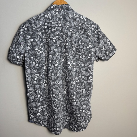 MBX Denim Wear Men's Slim Fit Inside-Out Short Sleeve Button Up Shirt Size Large - Picture 7 of 15